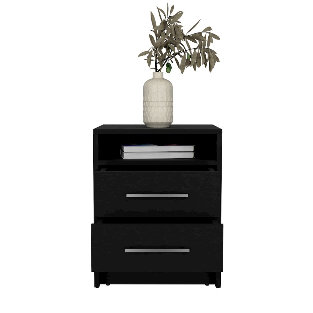Nightstand Chase, Bedroom, Black. Picture 3