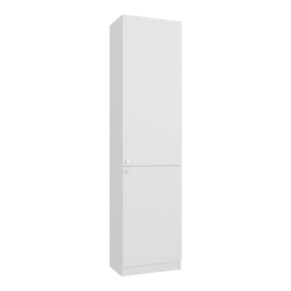 Sunflower Bookcase Tall Storage Cabinet White with Shelves and Doors. Picture 4