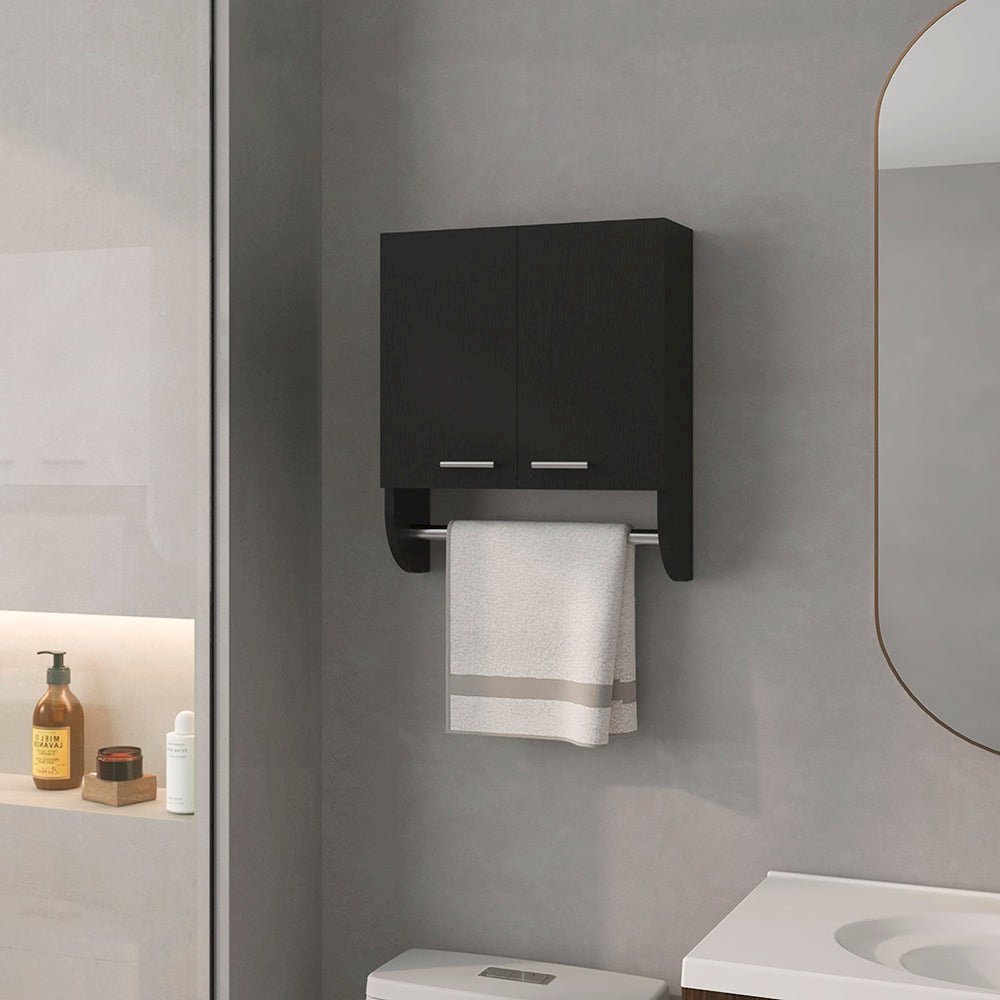 Medicine Cabinet Riley, Bathroom, Black. Picture 2