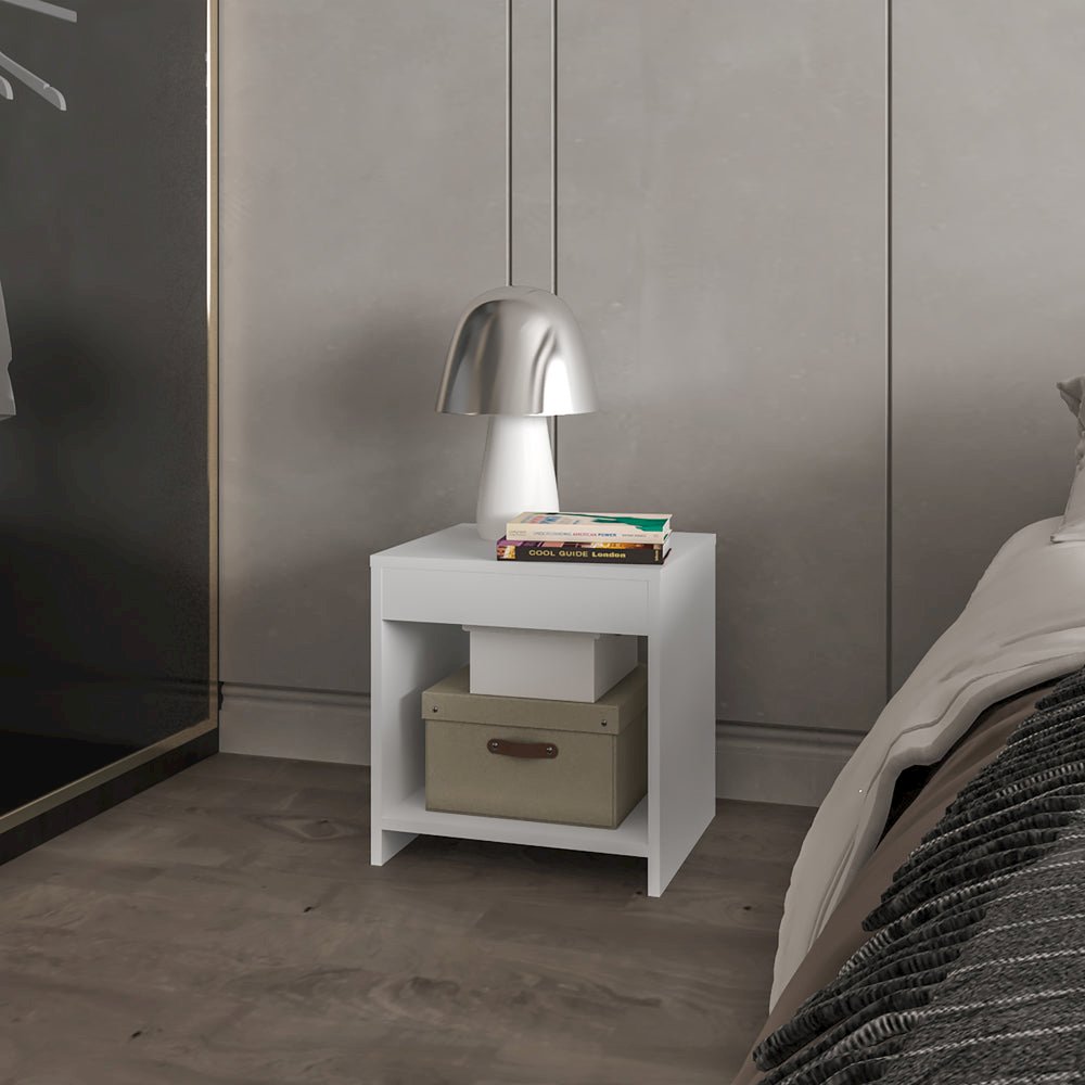 Nightstand Elaine, Bedroom, White. Picture 7
