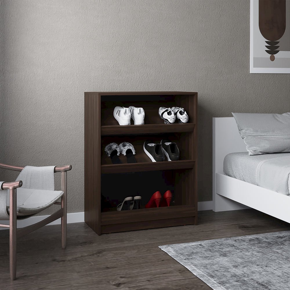 Gillham Shoe Rack, Bedroom, Black. Picture 2