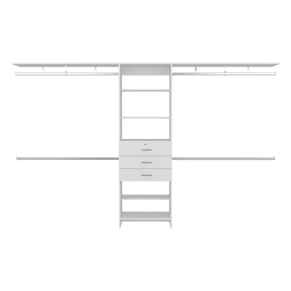 Taos Closet Organization System, Badroom, White. Picture 1