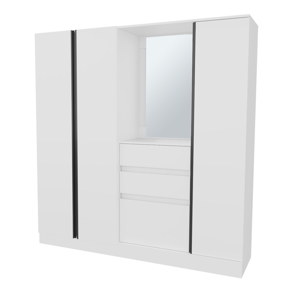 Minden Armoire, Bedroom, White. Picture 6