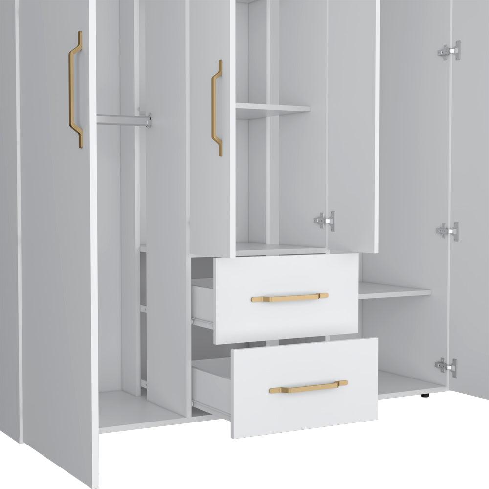 Armoire Elma, Bedroom, White. Picture 3