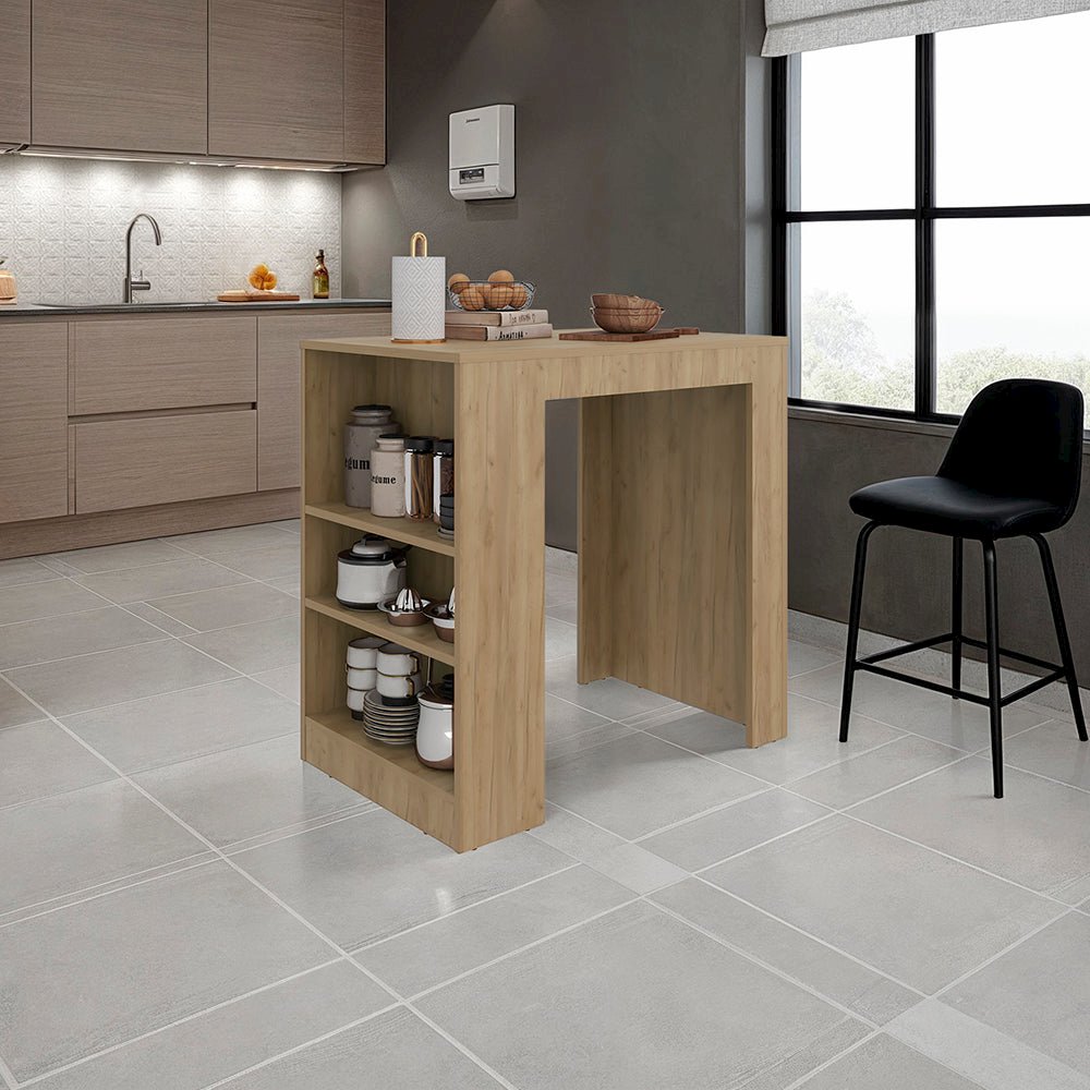 Kitchen Island Doyle Lavender Beige. Picture 5