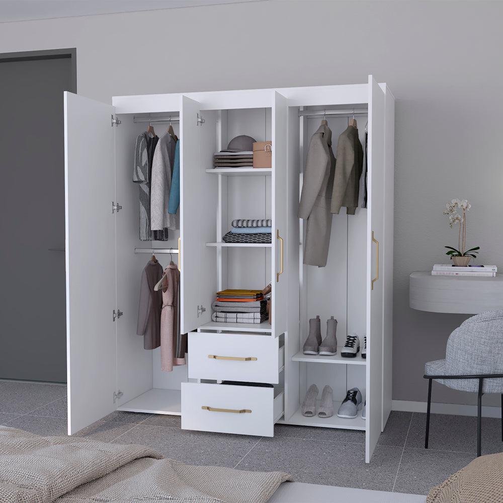 Armoire Elma, Bedroom, White. Picture 7