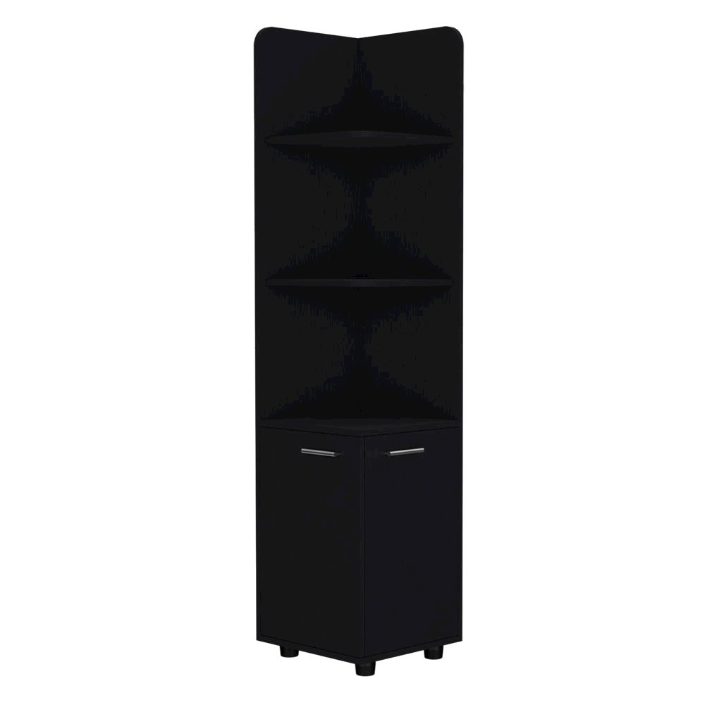 Freestanding Cabinet Kairatu , Bathroom, Black. Picture 1