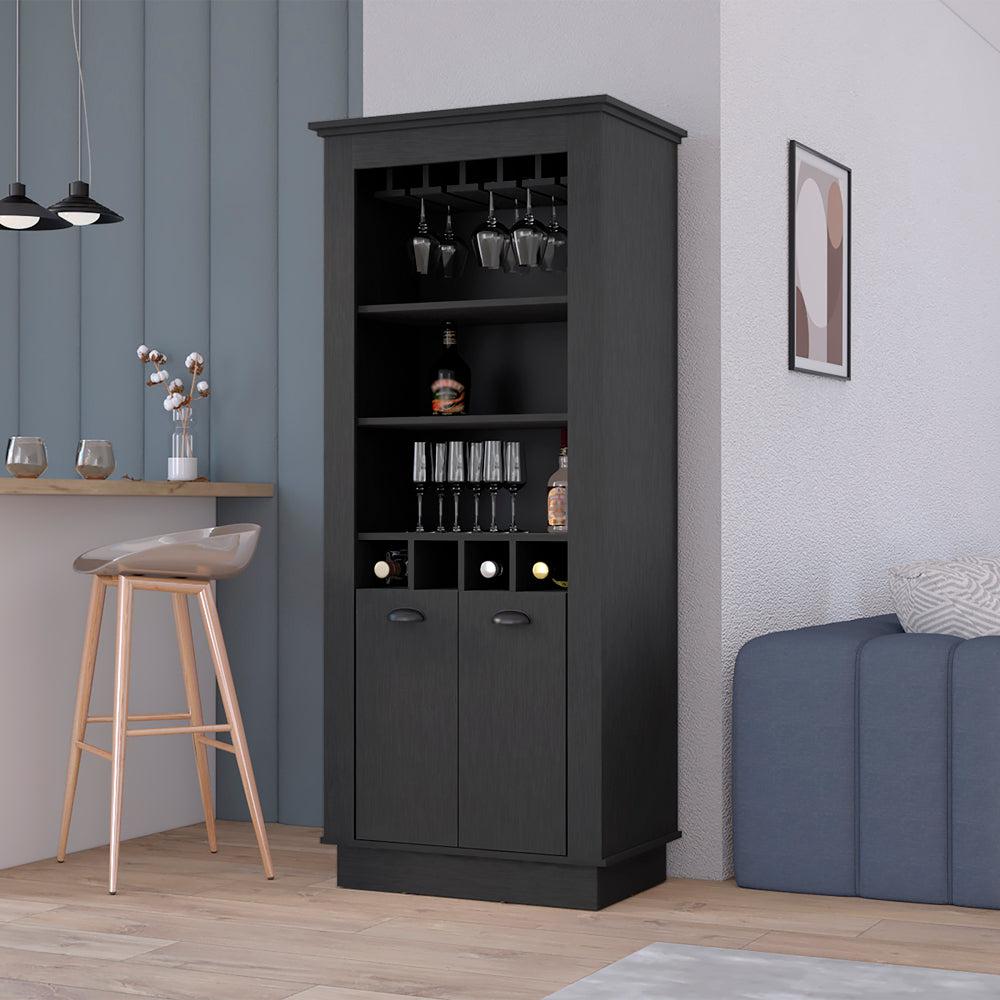 Bar Cabinet Provo, Living Room, Black. Picture 6