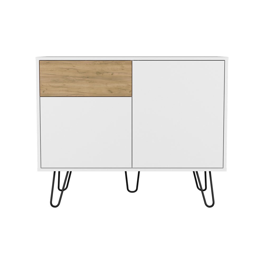 Platea Sideboard, Living Room,  White/Macadamia. Picture 1