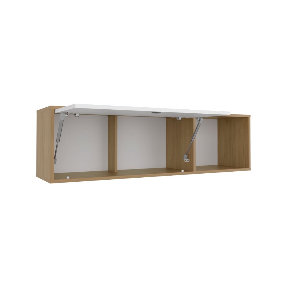 Tuckerman Wall Cabinet,  White/Macadamia. Picture 4