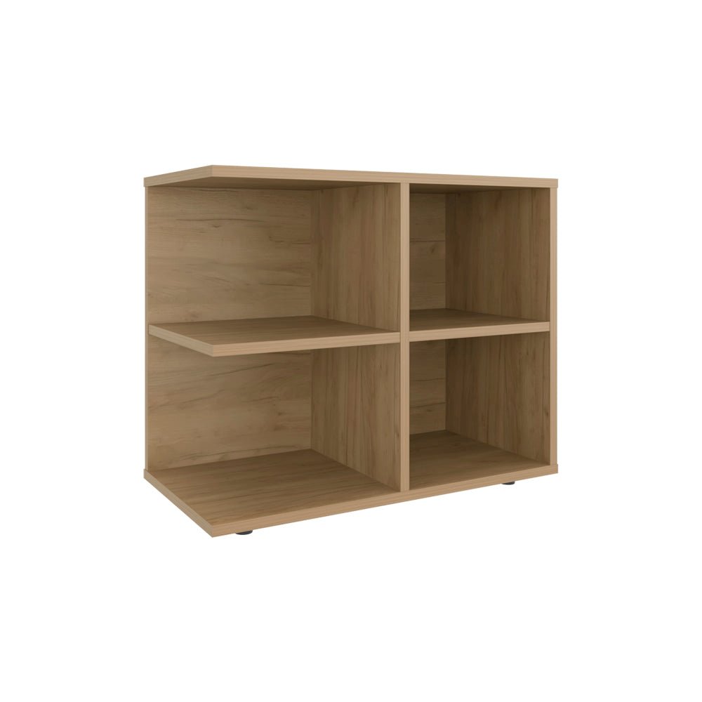 Latham Table, Modern Side Table with 4 Open Storage Compartments. Picture 2