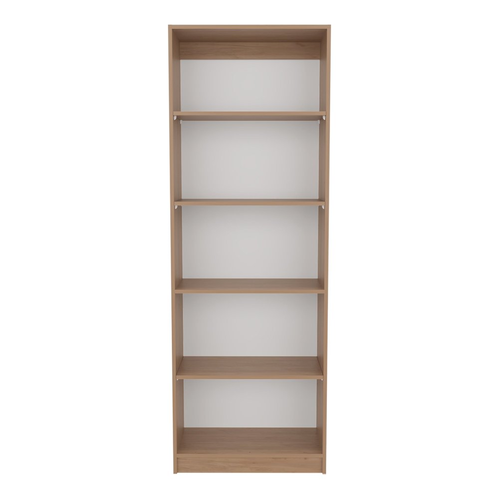 Verdi Bookcase XS, 4 Shelves, Macadamia/White Manufactured Wood. Picture 1