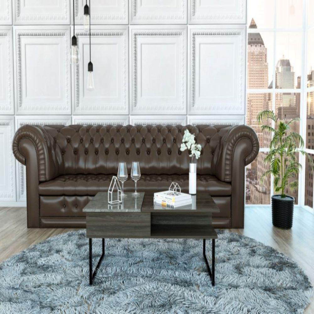 Lift Top Coffee Table Juvve, One Shelf, Carbon Espresso / Onyx Finish. Picture 1