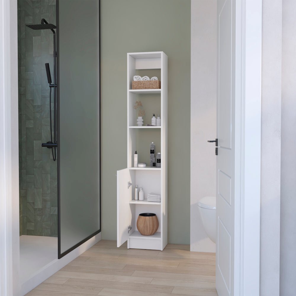 Linen Cabinet Marion, Bathroom, White. Picture 5