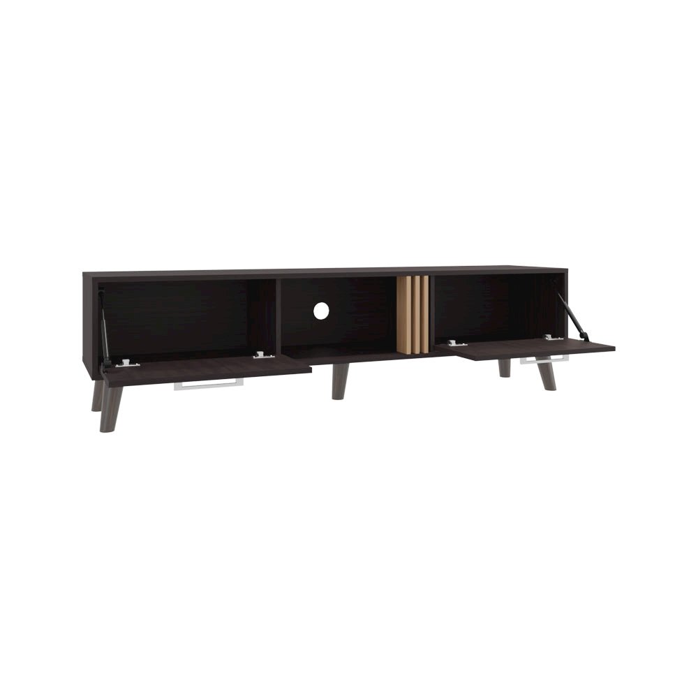 Altoona Tv Stand , Living Room, Black/Light Oak. Picture 2