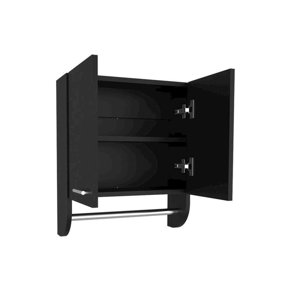 Medicine Cabinet Riley, Bathroom, Black. Picture 6