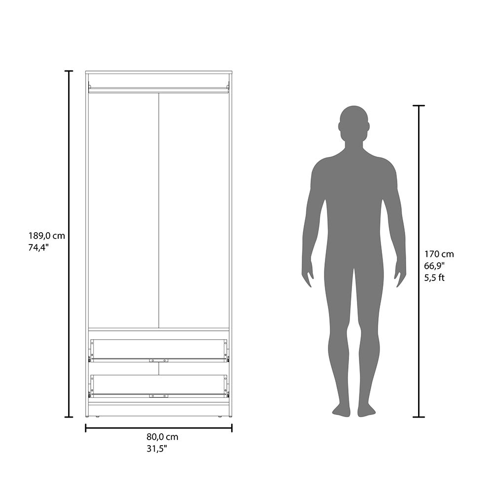 Trappe Armoire, Bedroom, Black. Picture 6