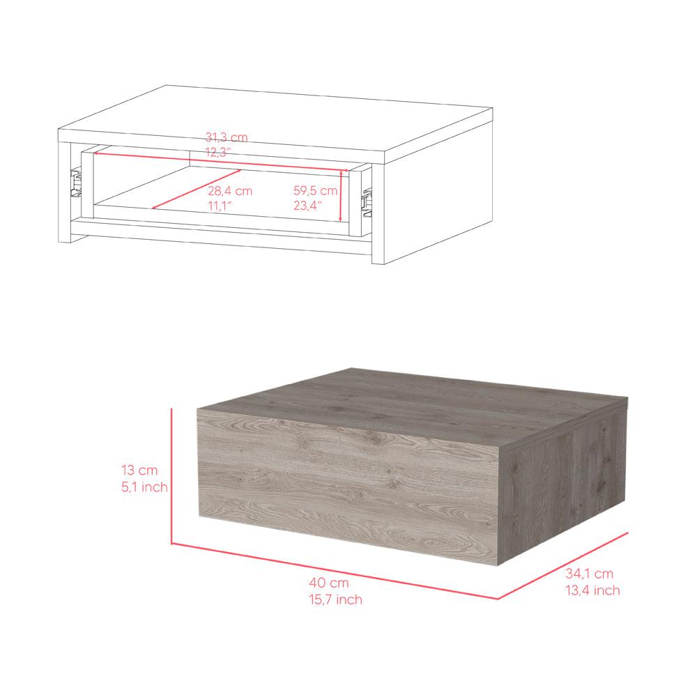 Nightstand Isola, Bedroom, Light Gray. Picture 7
