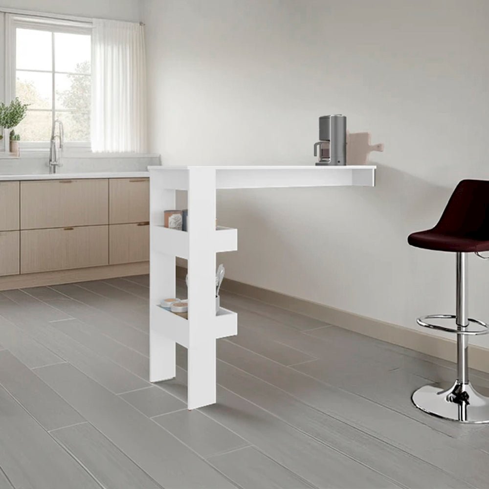 Othello Table, Contemporary Table with Open Shelves for Kitchen. Picture 2