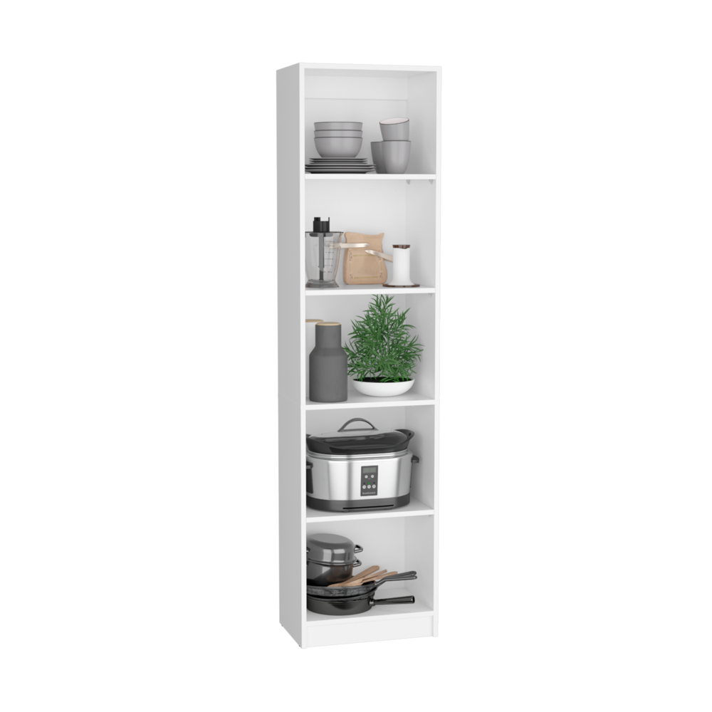 Clawson 4 Piece Living Room Set with 4 Bookcases, White. Picture 4