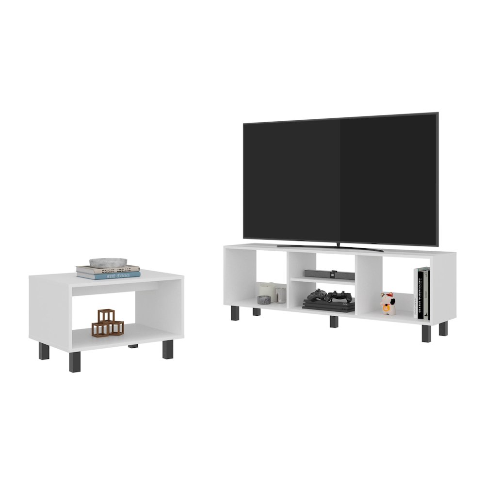 2pc Living Room Set Millville, Living Room, White. Picture 2