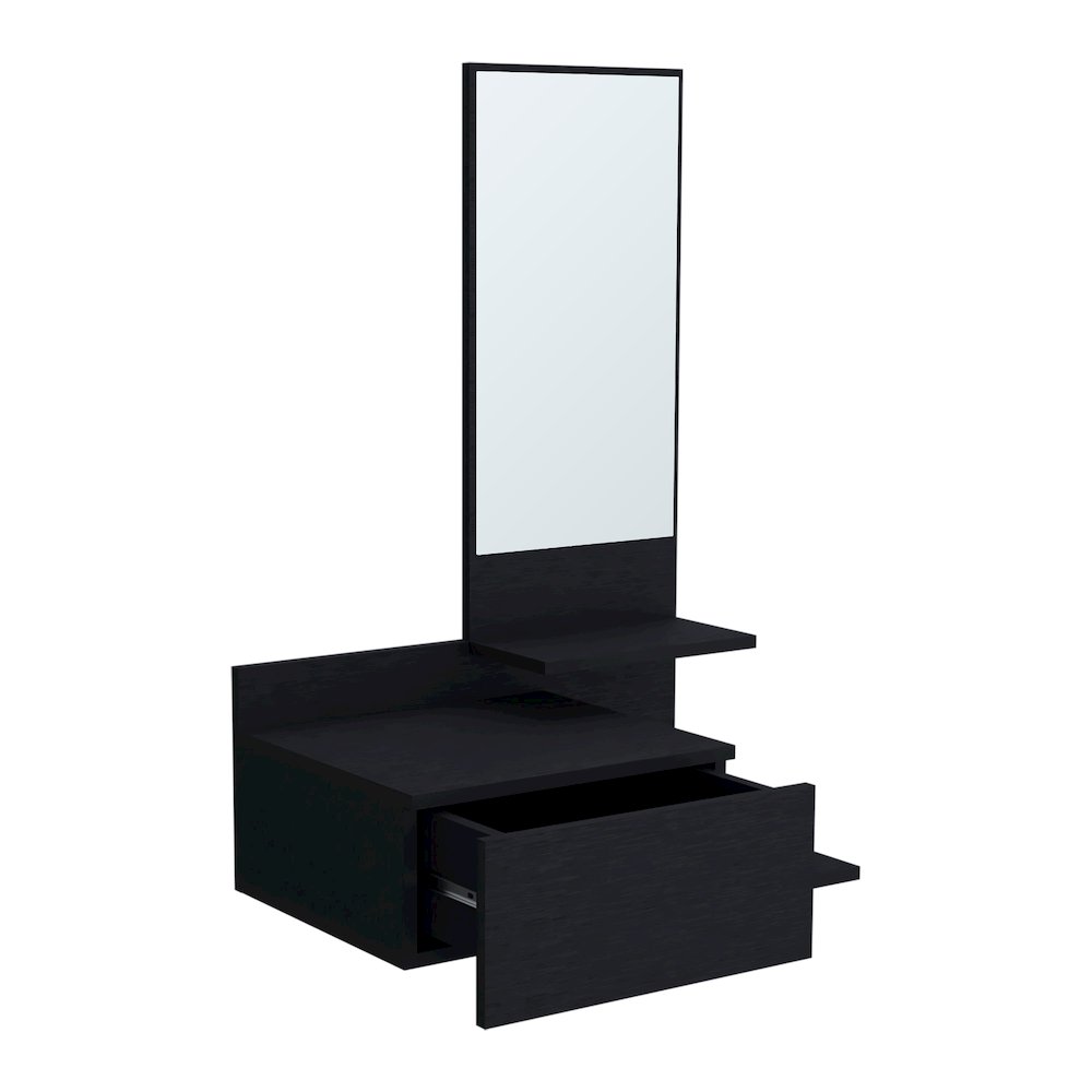 Floating Hallway Cabinet Lowell, Living Room, Black. Picture 6