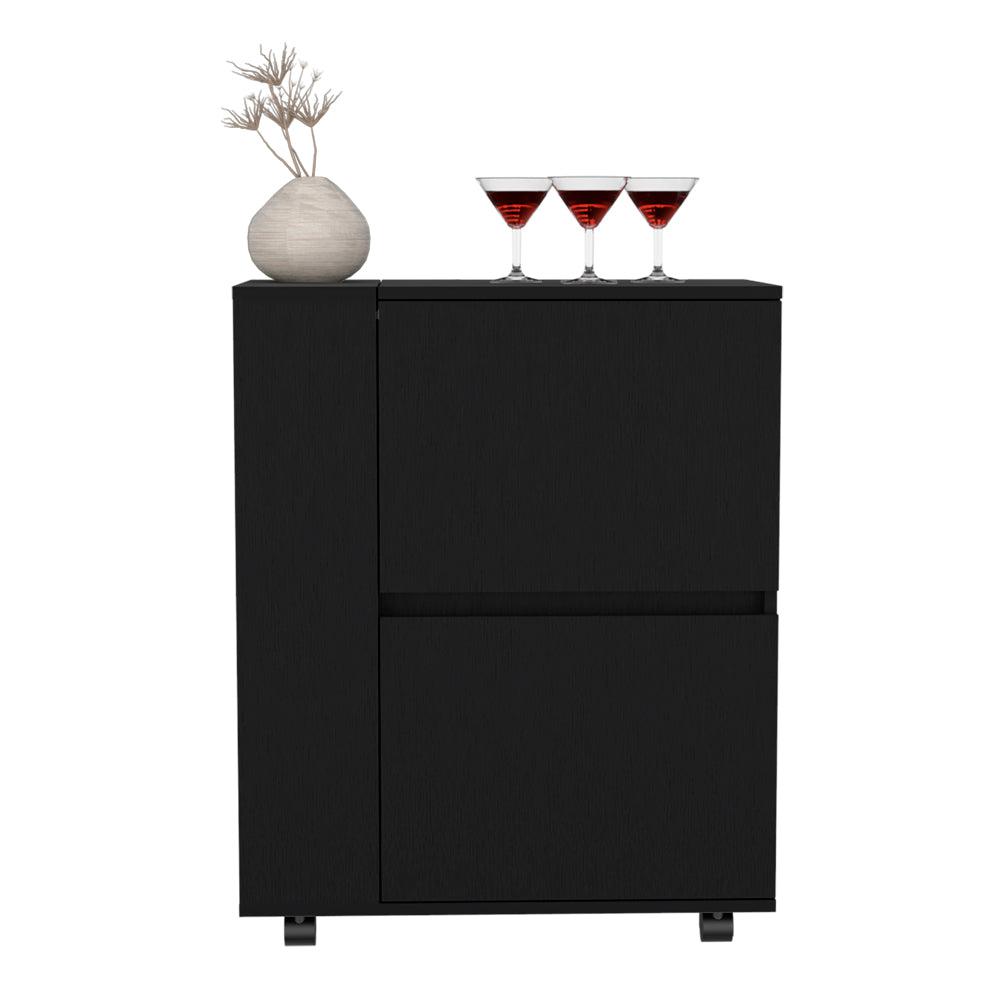 Bar Cart Belleville, Living Room, Black. Picture 7