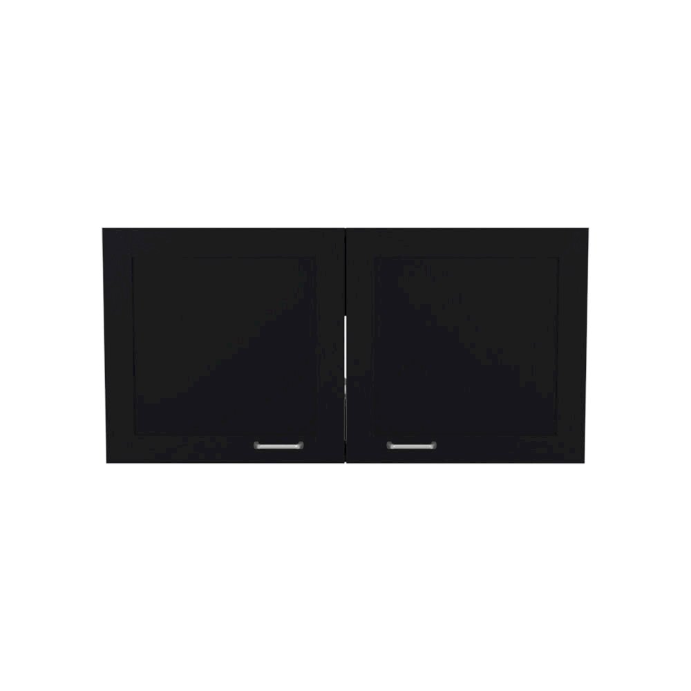 Utica Wall Cabinet, Kitchen, Black. Picture 1