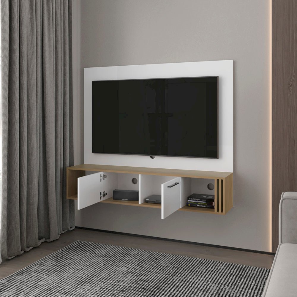 Louisburg Entertainment Center, White/Macadamia. Picture 4
