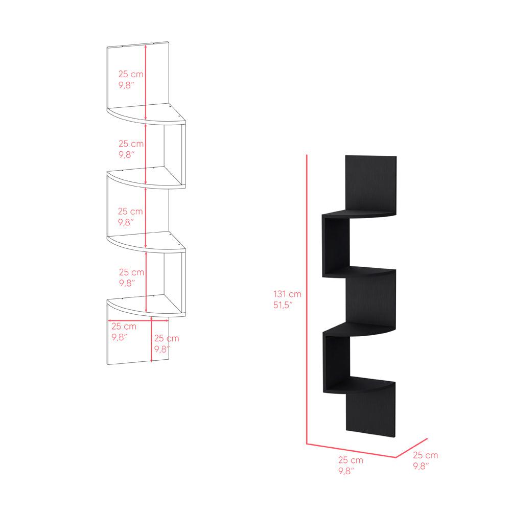 Shelf Crestone, Living Room, Black. Picture 3