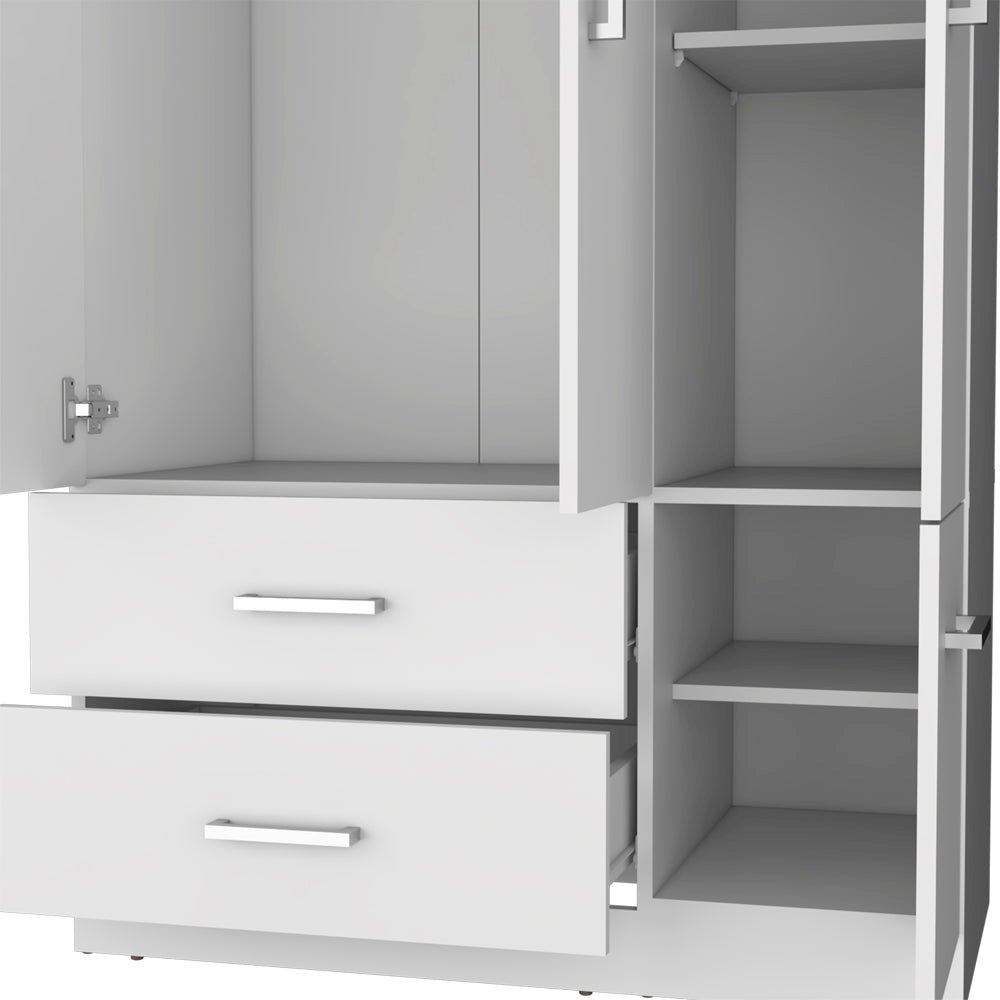 Four Door Armoire Crosby, Bedroom, White. Picture 7