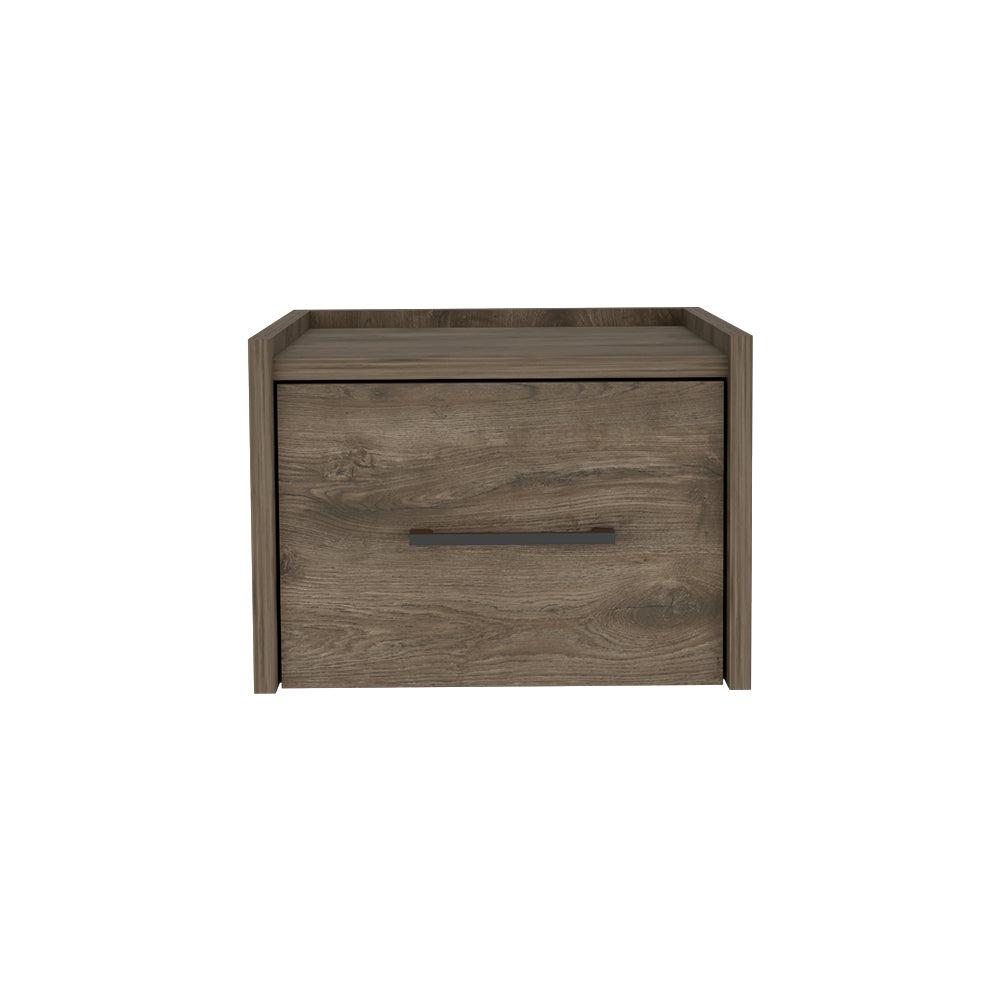Floating Nightstand Calion, Bedroom, Dark Brown. Picture 1