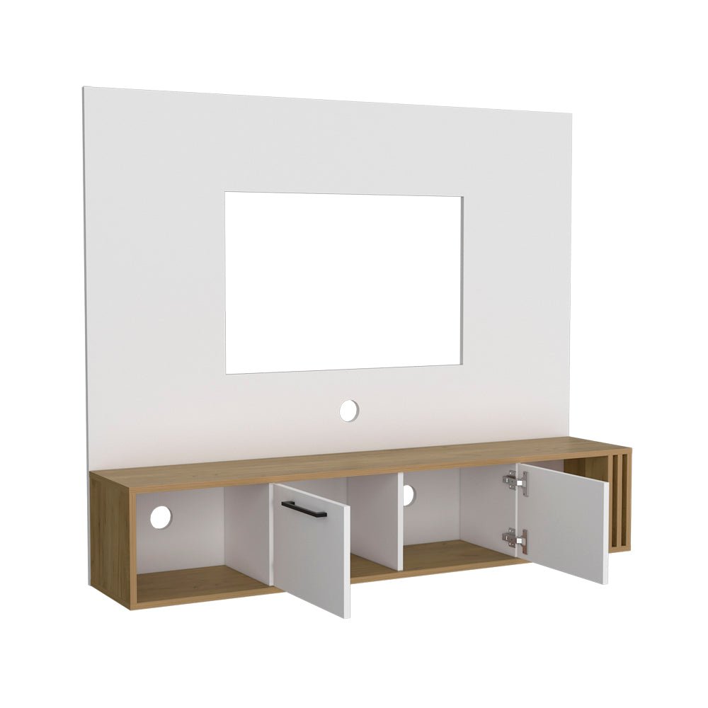 Louisburg Entertainment Center, White/Macadamia. Picture 3