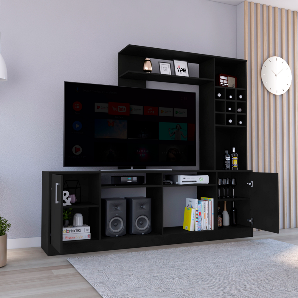 Entertainment Center Modoc For TV´s up 78", Black Wengue Finish. Picture 1