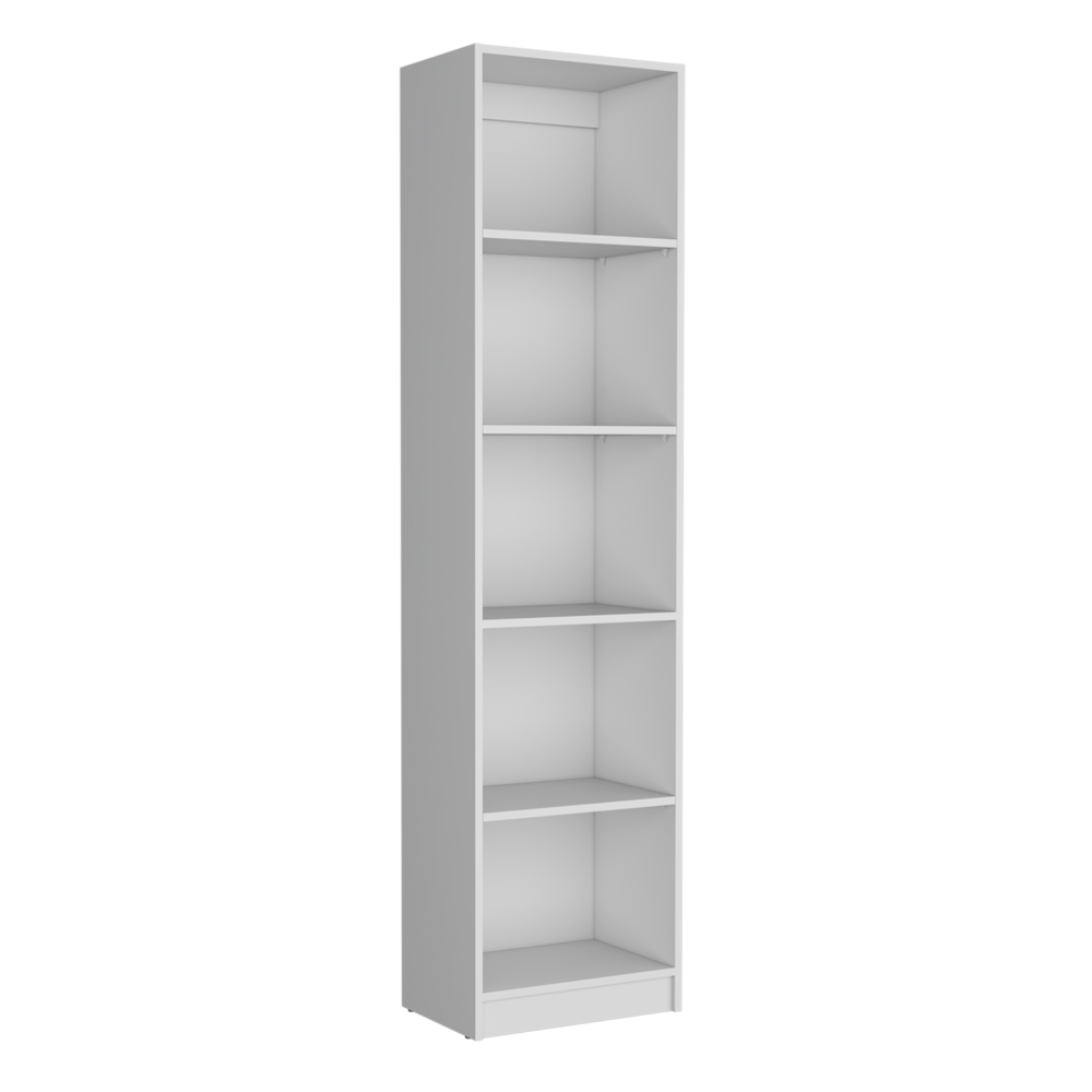 Olson 3 Piece Living Room Set with 3 Bookcases, White. Picture 6