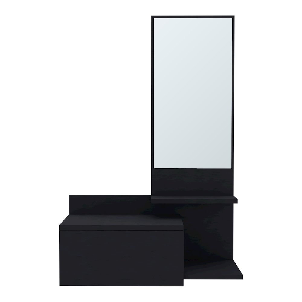 Floating Hallway Cabinet Lowell, Living Room, Black. Picture 1