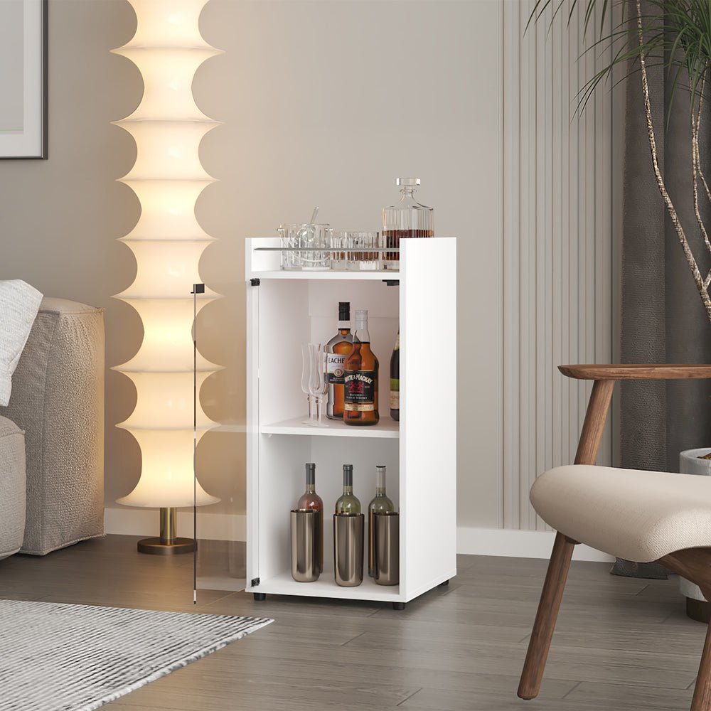 Minibar Cabinet Lampeter, Living Room, White. Picture 5