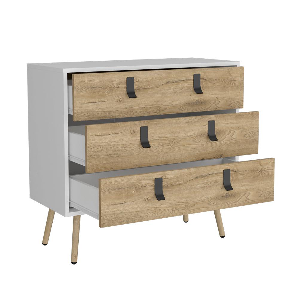 Dresser Magness, Bedroom, White / Macadamia. Picture 2