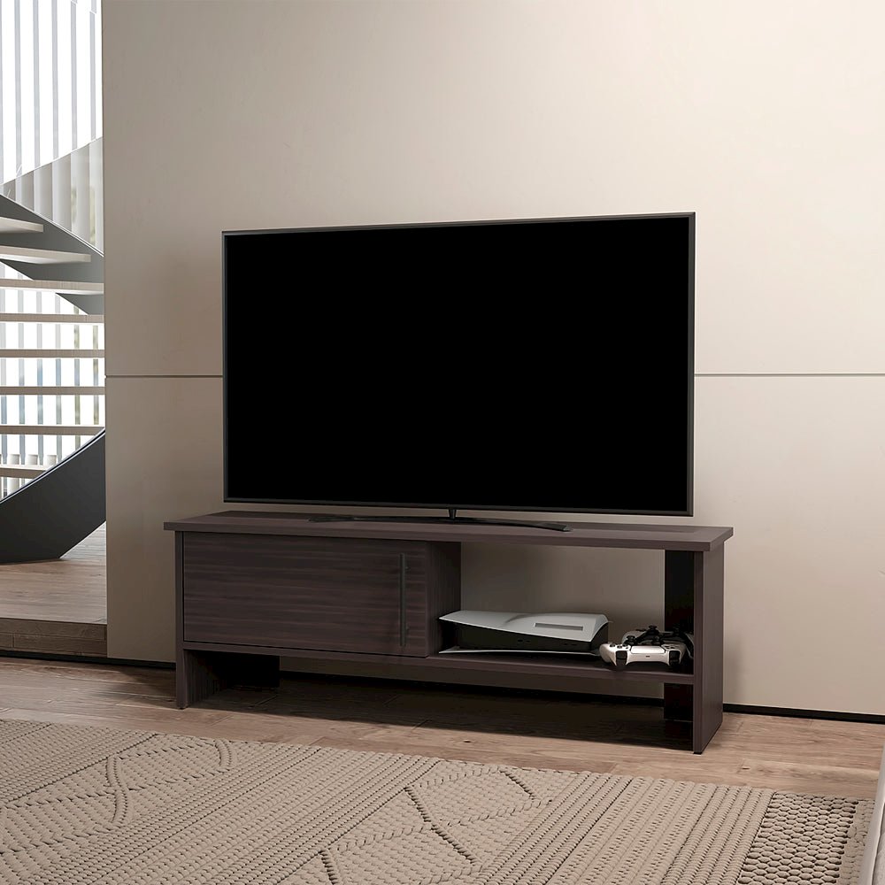Ocean Shores Tv Stand, Dark Walnut. Picture 5