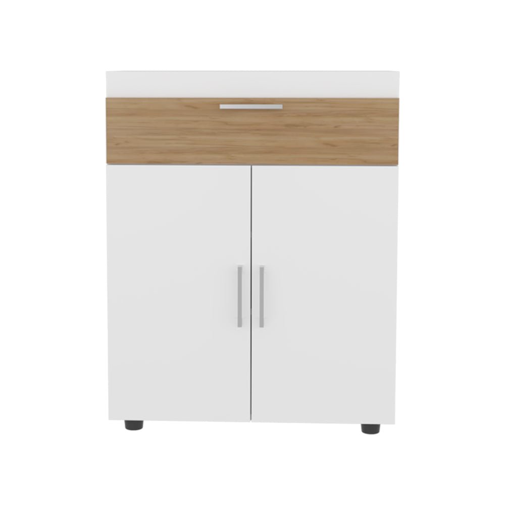 Moab Shoe Rack, Living Room, White/Macadamia. Picture 1