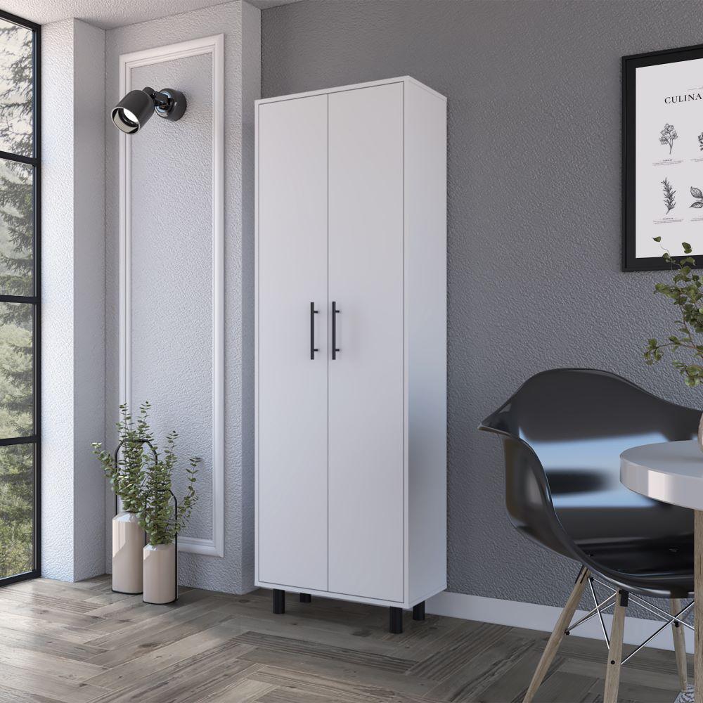 Multistorage Manacor, Five Shelves, White Finish. Picture 1