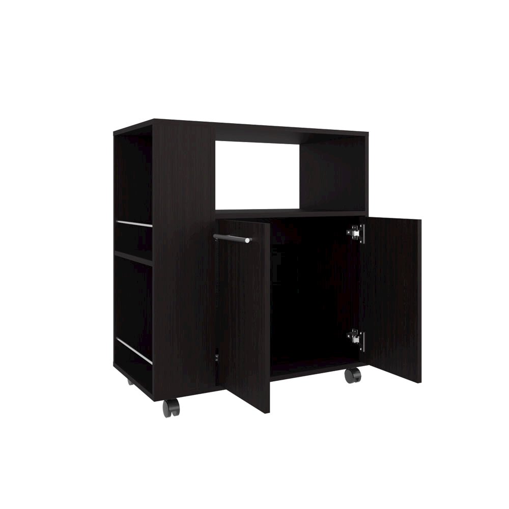 Bethesda Kitchen Cart, Kitchen, Black. Picture 4