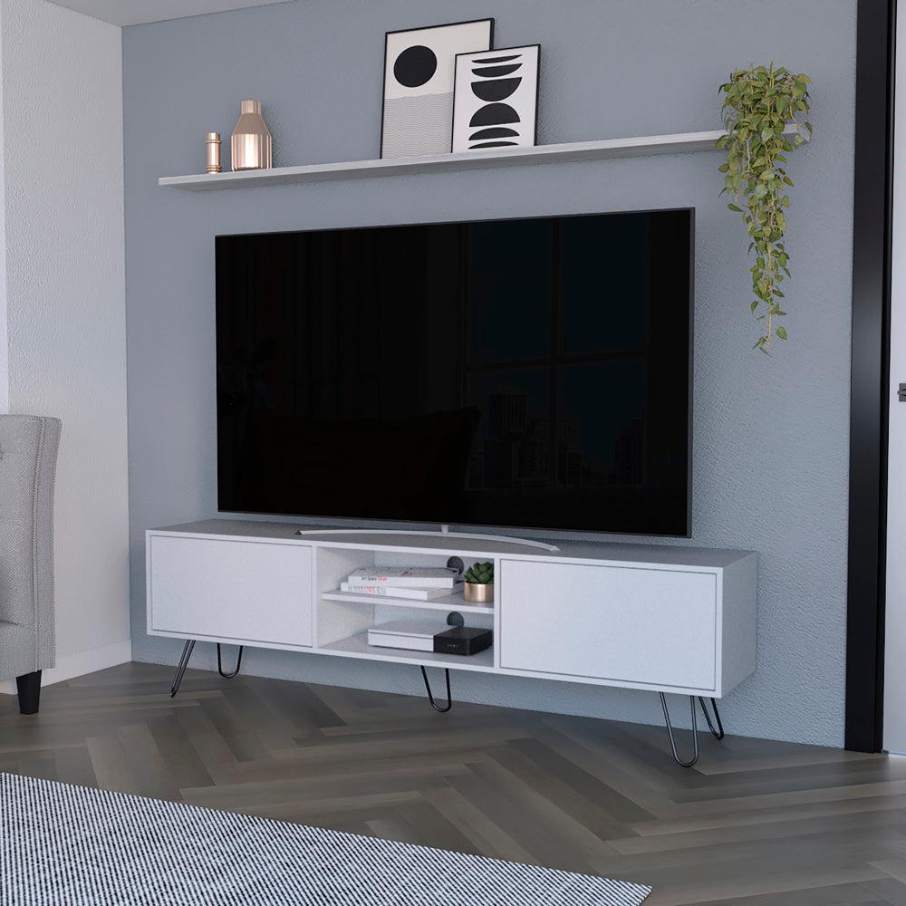 Tv Stand Franklin, Living Room, White. Picture 2
