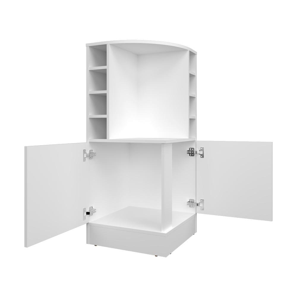 Hobart Bar Cabinet, Living Room, White. Picture 4