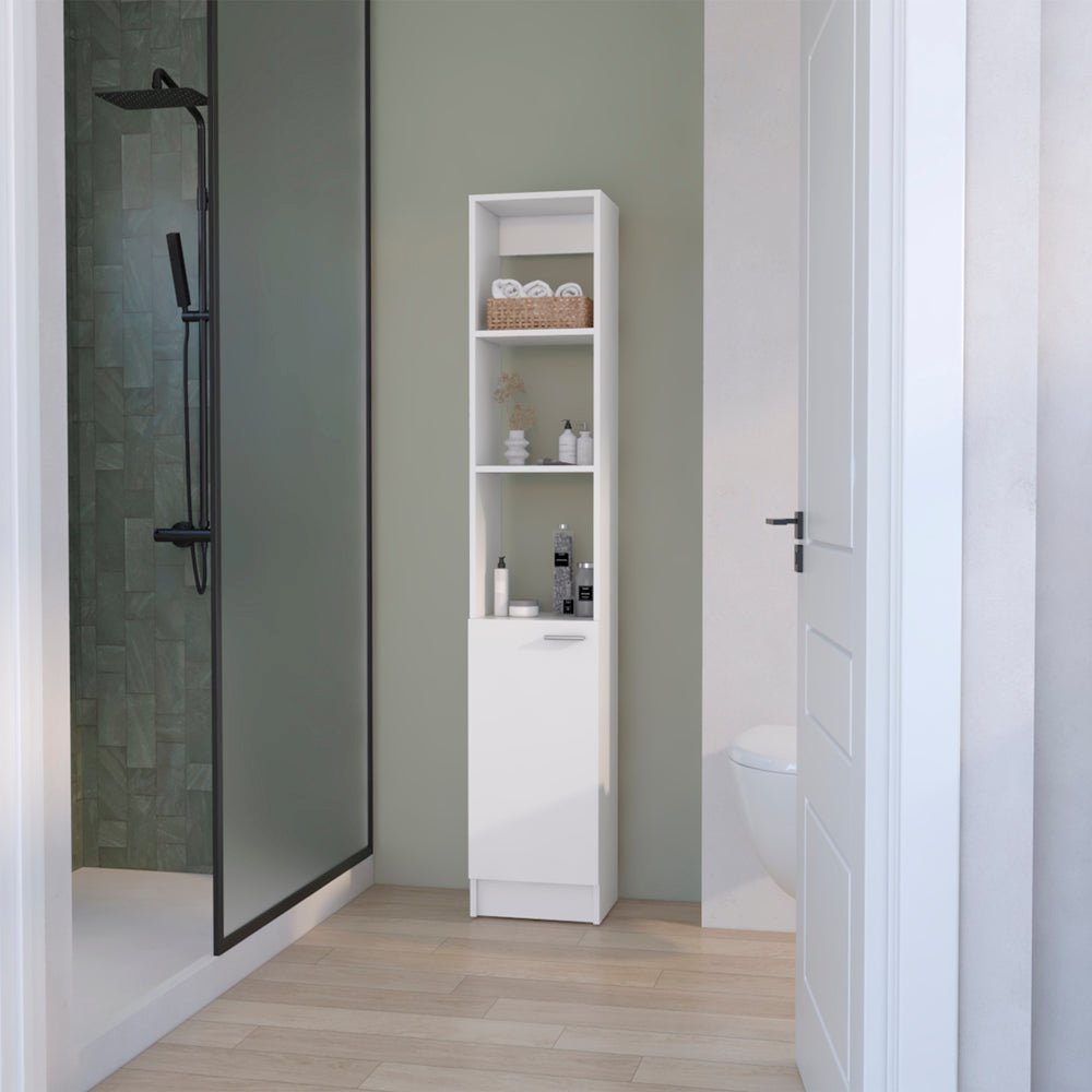 Linen Cabinet Marion, Bathroom, White. Picture 2