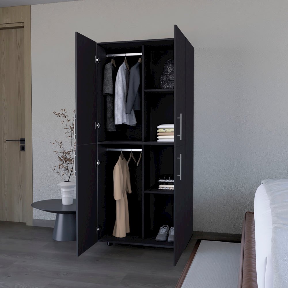 Armoire Moscow, Bedroom, Black. Picture 5