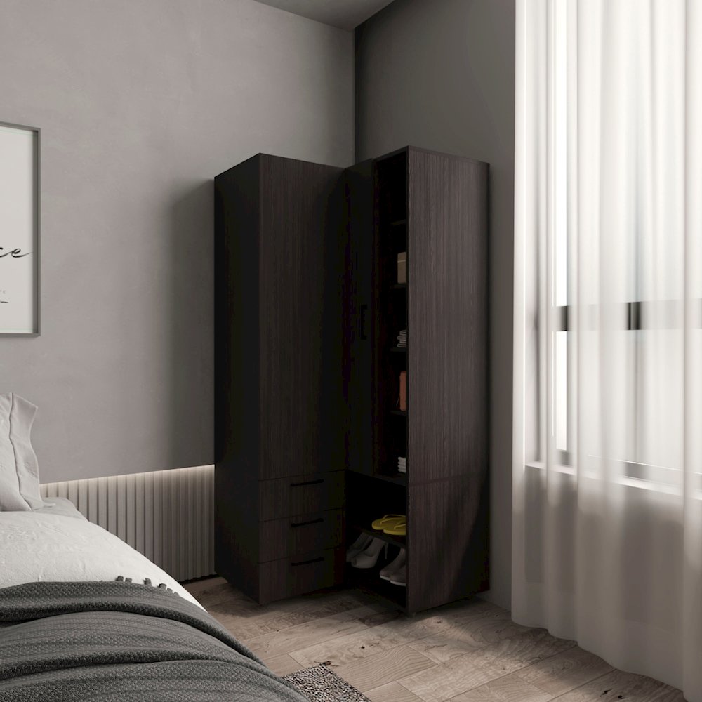 Ursine Armoire, Bedroom, Black. Picture 2
