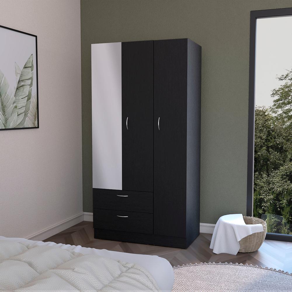 Armoire Haddam, Bedroom, Black. Picture 2
