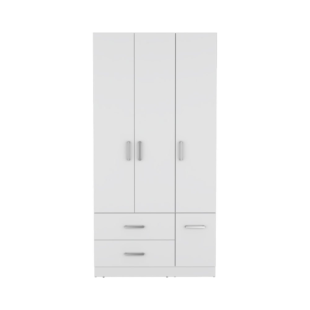 Four Door Armoire Crosby, Bedroom, White. Picture 1