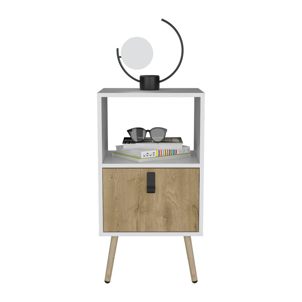 Nightstand A Magness, Living Room, White / Macadamia. Picture 7